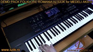 SET AKX 10, 1100 MEDELI DEMO PACK FOLKLORE ROMANIA IULIK