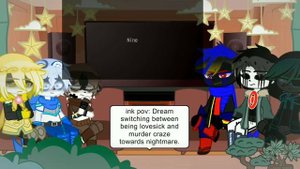 Sans Aus React to Dreamtale || 2.3/4 || Nightmare || lovely mii || READ DESC.