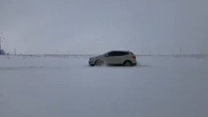 Hyundai Santa Fe3 (4WD)по снегу 2019