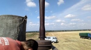 Заводим двигатель СМД 64 комбайна Колос СК 6А