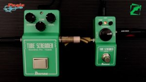 Ibanez Tube Screamer MINI vs TS808 - demo, reamping test, comparison