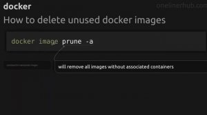 How to delete unused docker images #docker