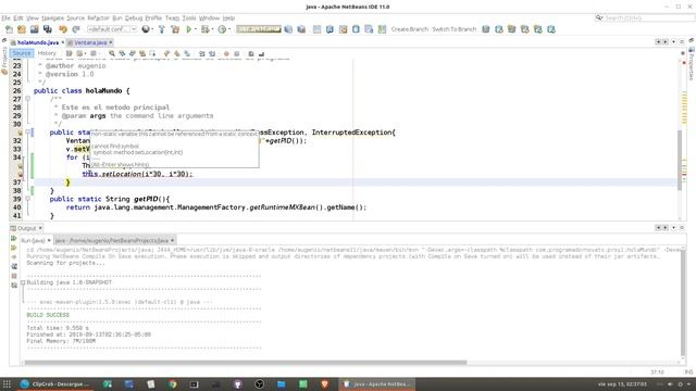 Curso de Java Netbeans Completo☕ [73.- Interfaz gráfica posicionar por coordenadas nuestra ventana] смотреть онлайн