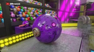 PACMAN VS PURPLE GHOST | ROBOT FIGHT | BATTLEPACBOTS #1