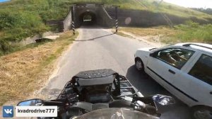 Прохват на квадроцикле по Светлогорску / Собираем удивленные взгляды