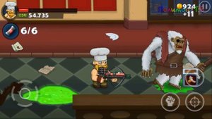 ? КРОВАВЫЙ ПОВАР против ОВОЩЕЙ в игре bloody harry. Мультяшная игра про зомби