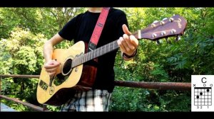 Acoustic Cover - The Handsome Family - Far from any road - Play Along Tutorial