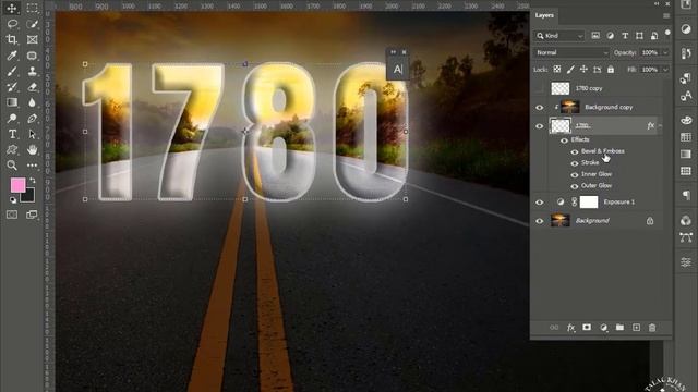 How to Glow text in photoshop | step by step | easy photoshop tutorial |Design`s castle
