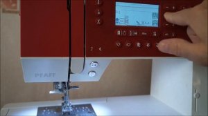 Как заправить нитки и  шить двойной иглой на PFAFF creative 1.5