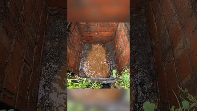 How Drains Get Unclogged ? Big Gush ? #drainage #diy #satisfying