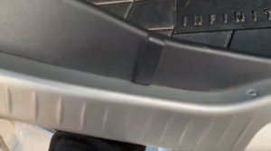 Infiniti fx35 fx45 how to change rear trunk door lock cover замена пластика на замке багажника