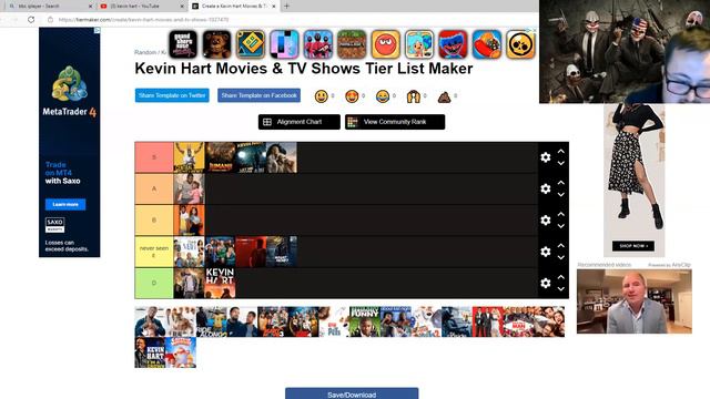 Kevin Hart Movies & TV Shows Tier List