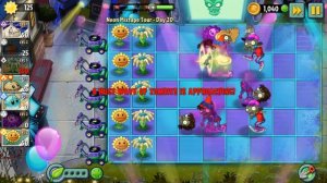 Прохождение Растения против зомби 2, Неоновый миксованый тур, 20-й день