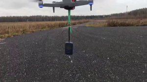Тест грузоподъёмности квадрокоптера KF101
