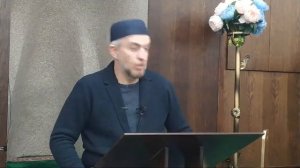 Лекция Абдуллаха-хаджи Хидирбекова в мечети с.Курах
