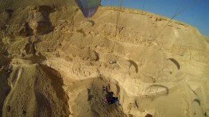 Paramotoring over the Negev Desert, Israel.