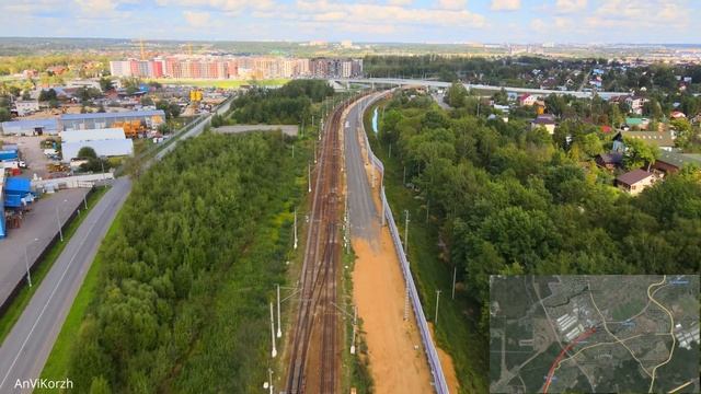Полёт над МЦД-4 ч.1 Апрелевка - Толстопальцево.