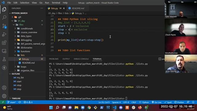 lists and tuples
