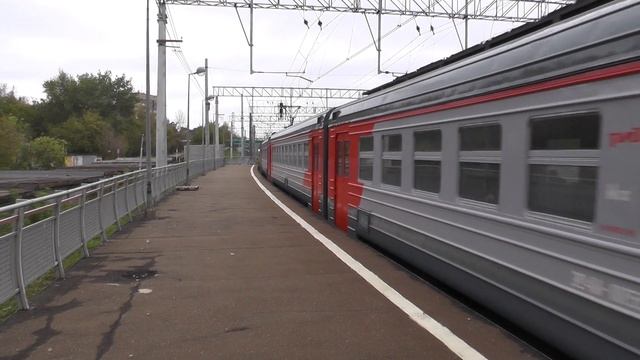 Электропоезд ЭД4М-0055 платформа Электрозаводская