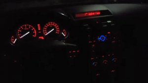 Обзор подсветки салона Mazda 6 в темное время. Подсветка интерьера торпеды