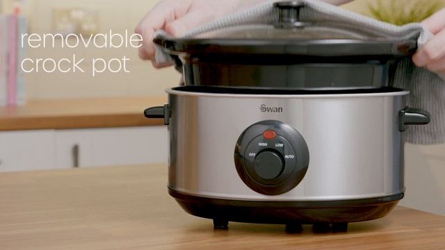 Swan 3.5 Litre Stainless Steel Slow Cooker | SF17020N смотреть онлайн