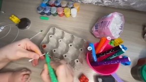 игры с ячейками из под  яиц