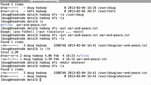 Use HDFS tools | The Hadoop Distributed File System | Hadoop Fundamentals | Lecture 10 смотреть онлайн