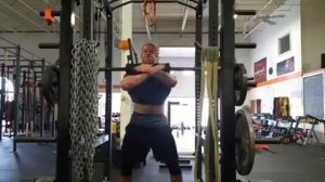 Matt Mills, 545 Safety Bar Front Squat