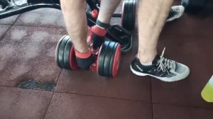 Шраги с гантелями. Как накачать трапеции. Техника выполнения.