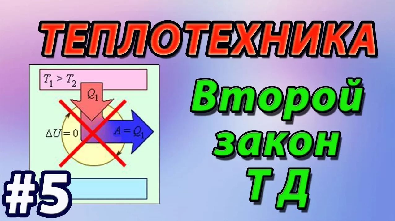 5. Основы теплотехники. Второй закон термодинамики. Энтропия. Теорема Нернста. смотреть онлайн