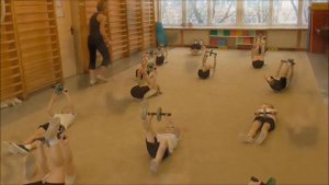 Упражнения  с роликом гимнастическим (тренажер "Роллер") с детьми 4-5 лет, д/с №273 г.Минска