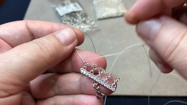 Комплект украшений "Магия". Браслет, жгут и серьги в технике бисерных мех.