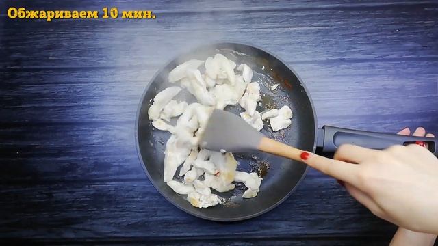 Бефстроганов из куриной грудки | Простой и вкусный рецепт