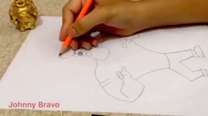 Cartoon Sketch - Johnny Bravo ( 1 of 5 )