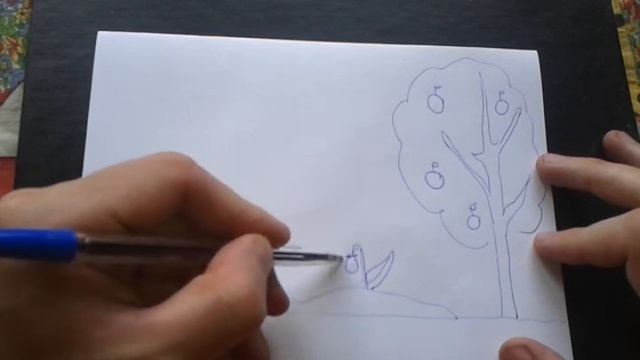 Рисование: Как нарисовать САД поэтапно (ДЛЯ НАЧИНАЮЩИХ). How to DRAW a GARDEN?