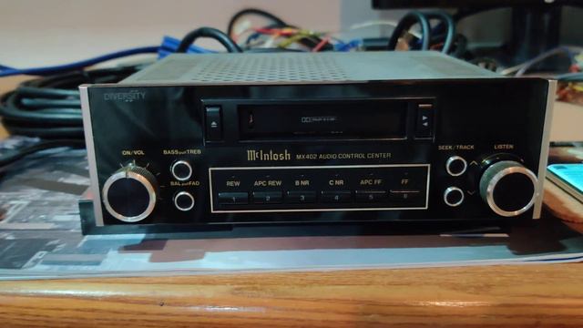 McIntosh Mx-402 a very rare JDM tape from Mac . added aux and working fab mcintosh cassetteplayer