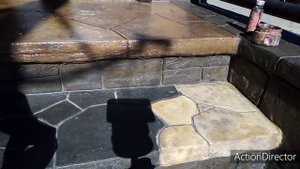 Как правильно и красиво покрасить ступени крыльца под цвет природного камня