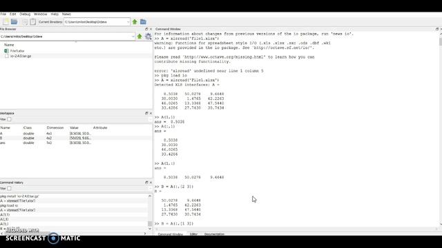 Reading Data and Using Matrix Operations in Octave/MATLAB смотреть онлайн