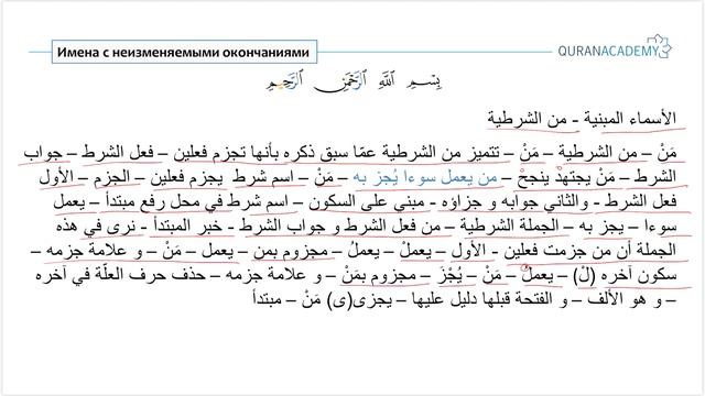 Грамматика арабского языка I Имена с неизменяемым окончанием - Часть 8 смотреть онлайн