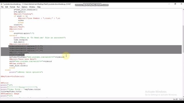YouTube Video Downloader via Python