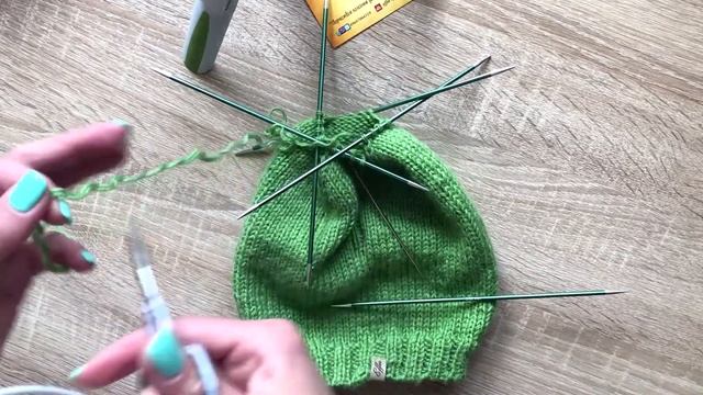 Котошапка спицами смотреть онлайн