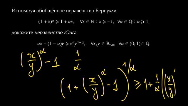 Неравенства. Неравенство Юнга