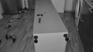 Пенал для кухни фабрики "Боровичи", сборка и детали, замена дверных петель.