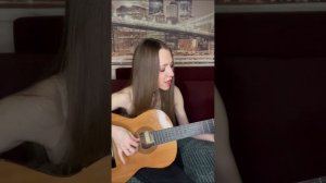 Впервые играю на гитаре! «На небе вороны»