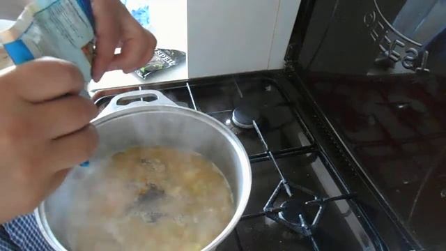 Гороховая похлёбка с курочкой | завершение готовки