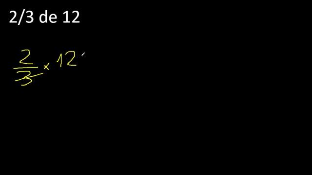 2/3 de 12 , fraccion de un numero , parte de un numero смотреть онлайн