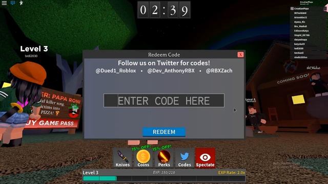 [ROBLOX] ALL 10 NEW "RANKS" CODES FOR [RANKS] ? Survive the Killer! смотреть онлайн