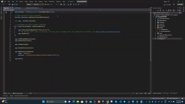 Connect Dotnet core mvc with SQL Server in Dotnet 7 using Visual Studio 2022
