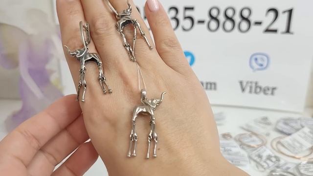 7.01.23 Серебряные серьги, конго, пусеты (гвоздики). Позолоченное и родированное серебро. смотреть онлайн