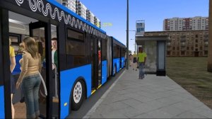 OMSI 2 Москва поездка на маршруте №223К Камчатская улица — Метро Первомайская